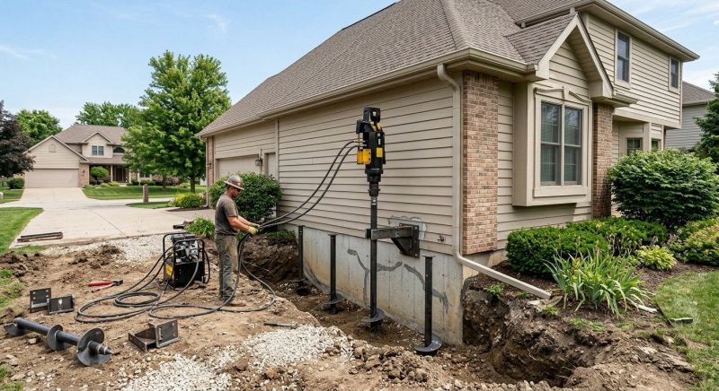Helical Piers Installation in North Fort Myers, FL