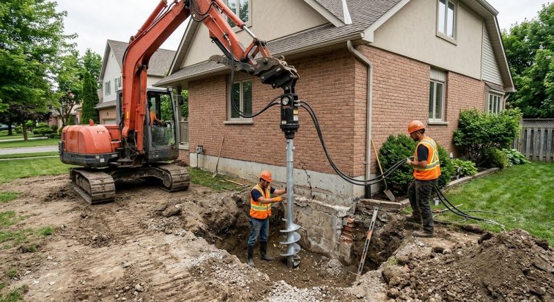 Helical Pile Installation in North Fort Myers, FL