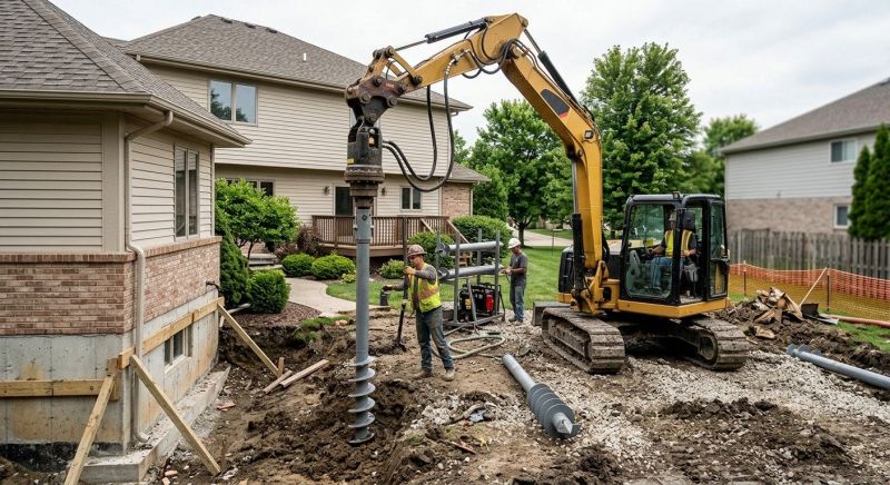 Helical Pile Installation in North Fort Myers, FL
